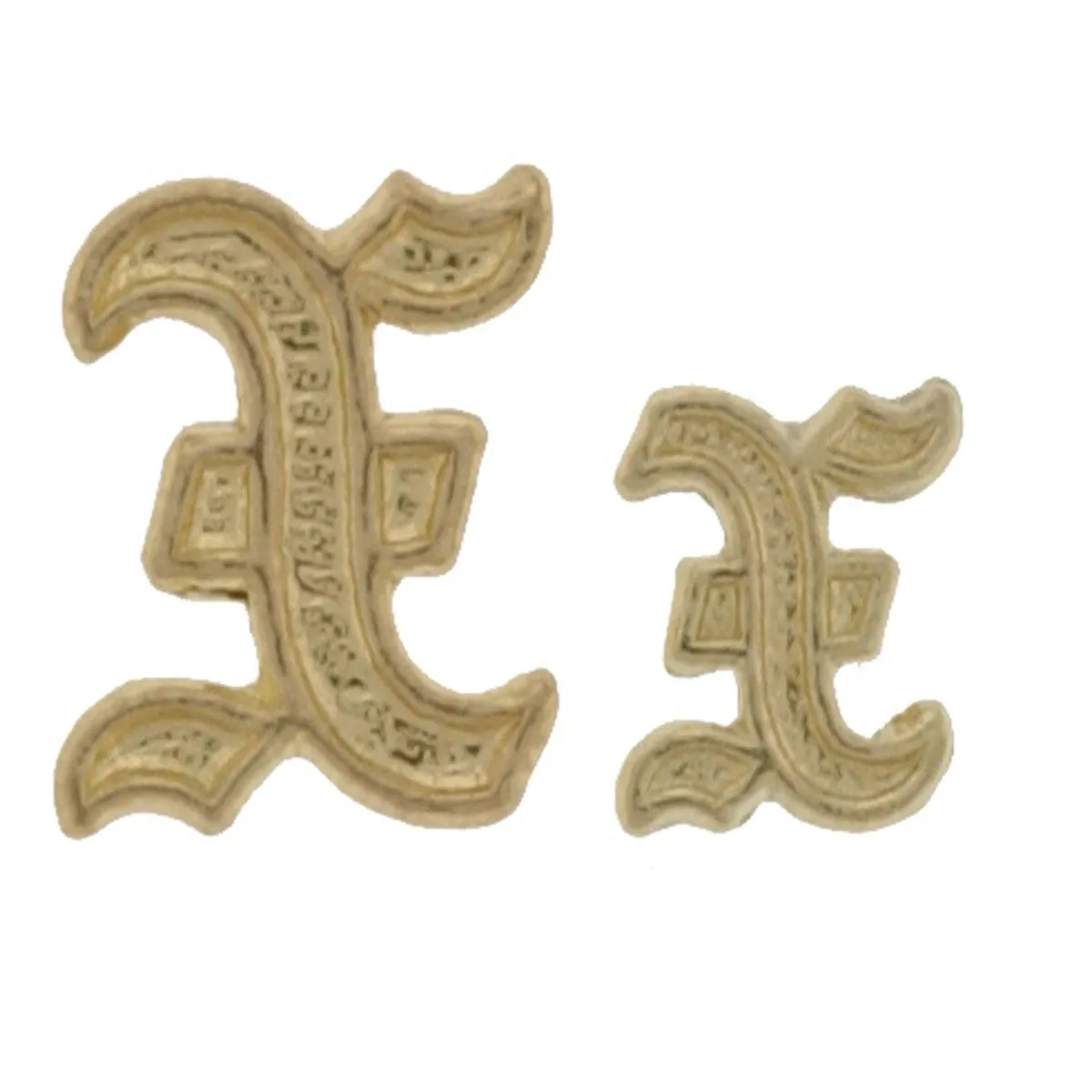 10KY Old English Initial 7mm X