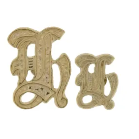 10KY Old English Initial 9.5mm H