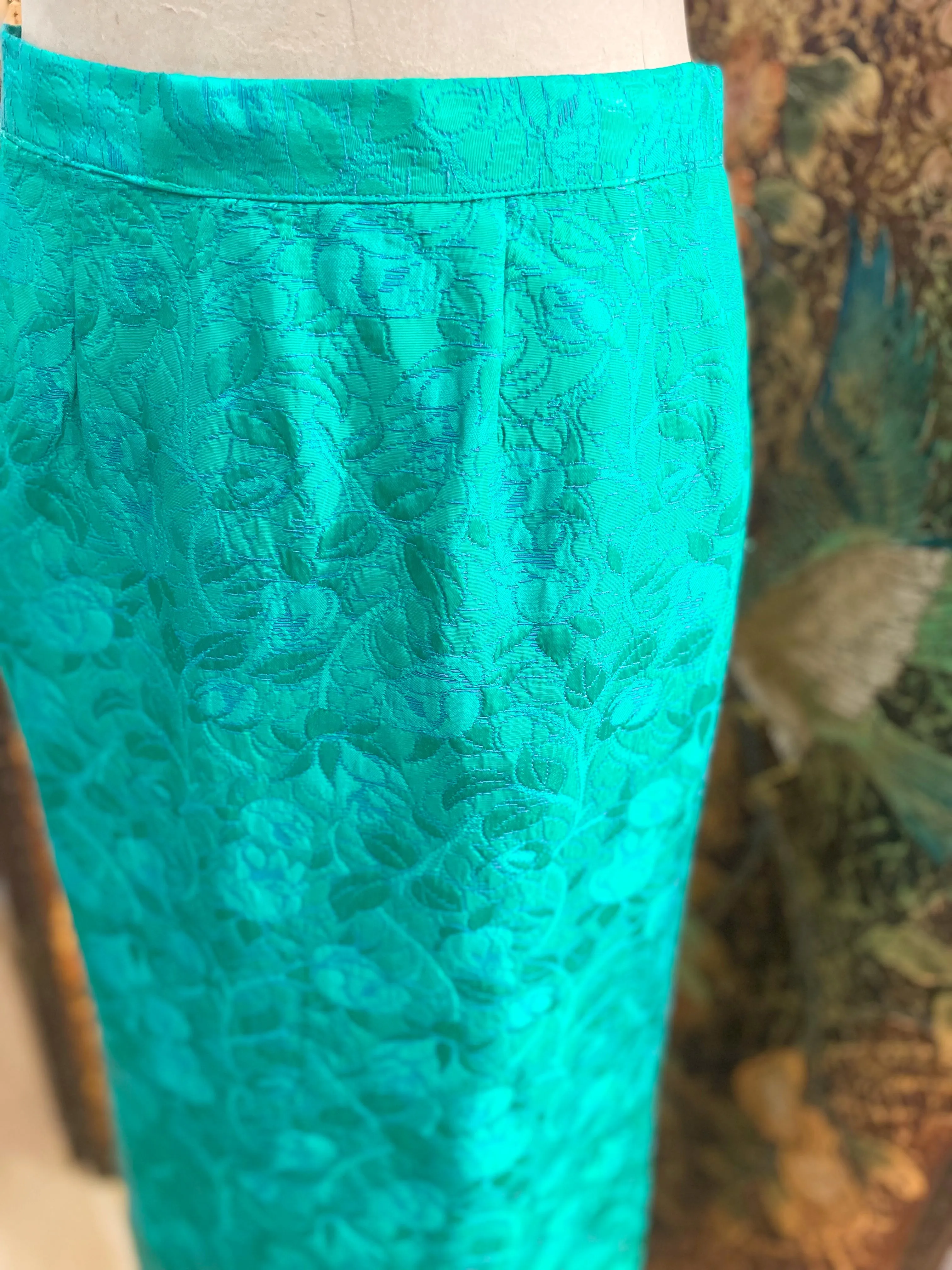 1960s Green Mermaid Tail Long Skirt