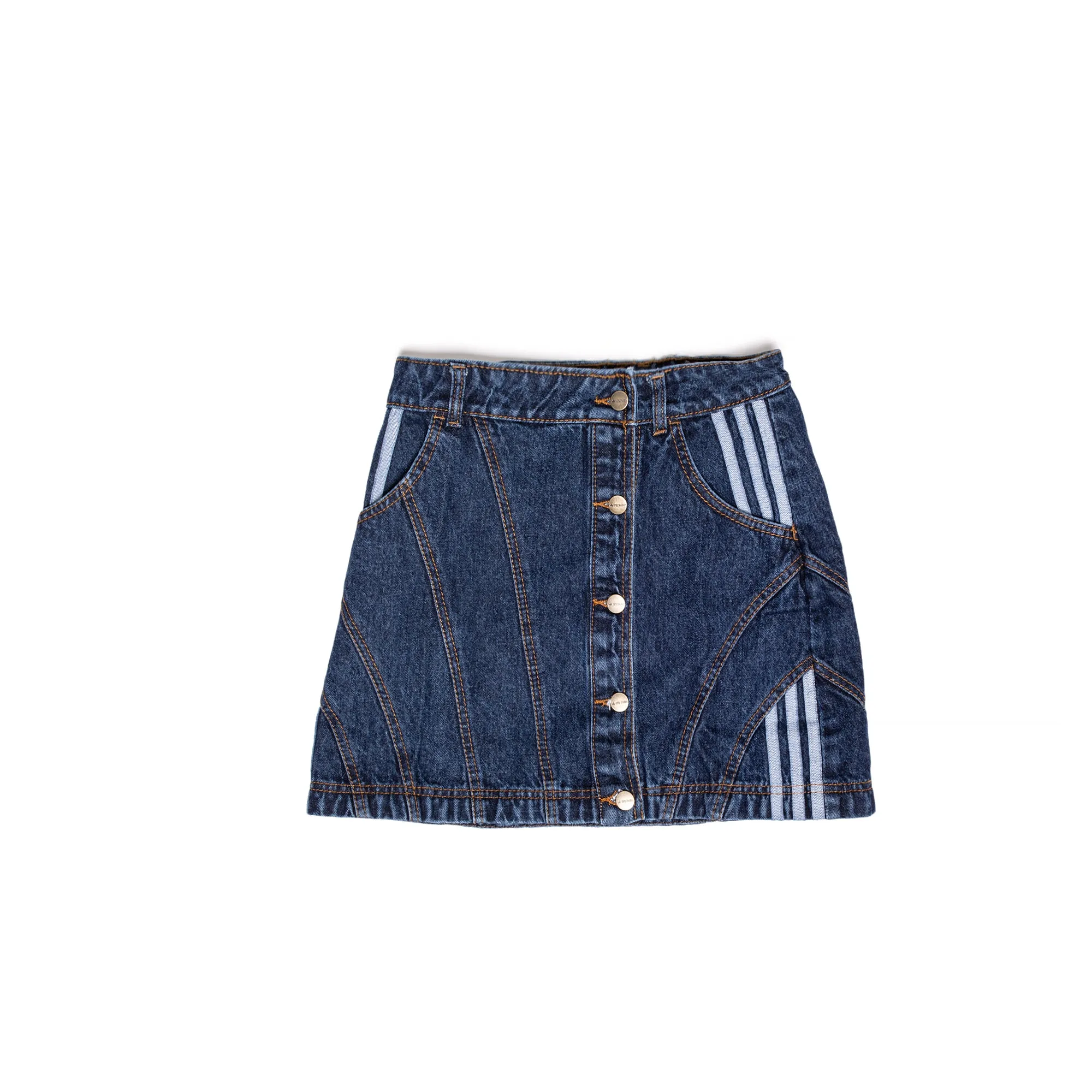 Adidas X Ivy Park Womens Denim Skirt DrkDen