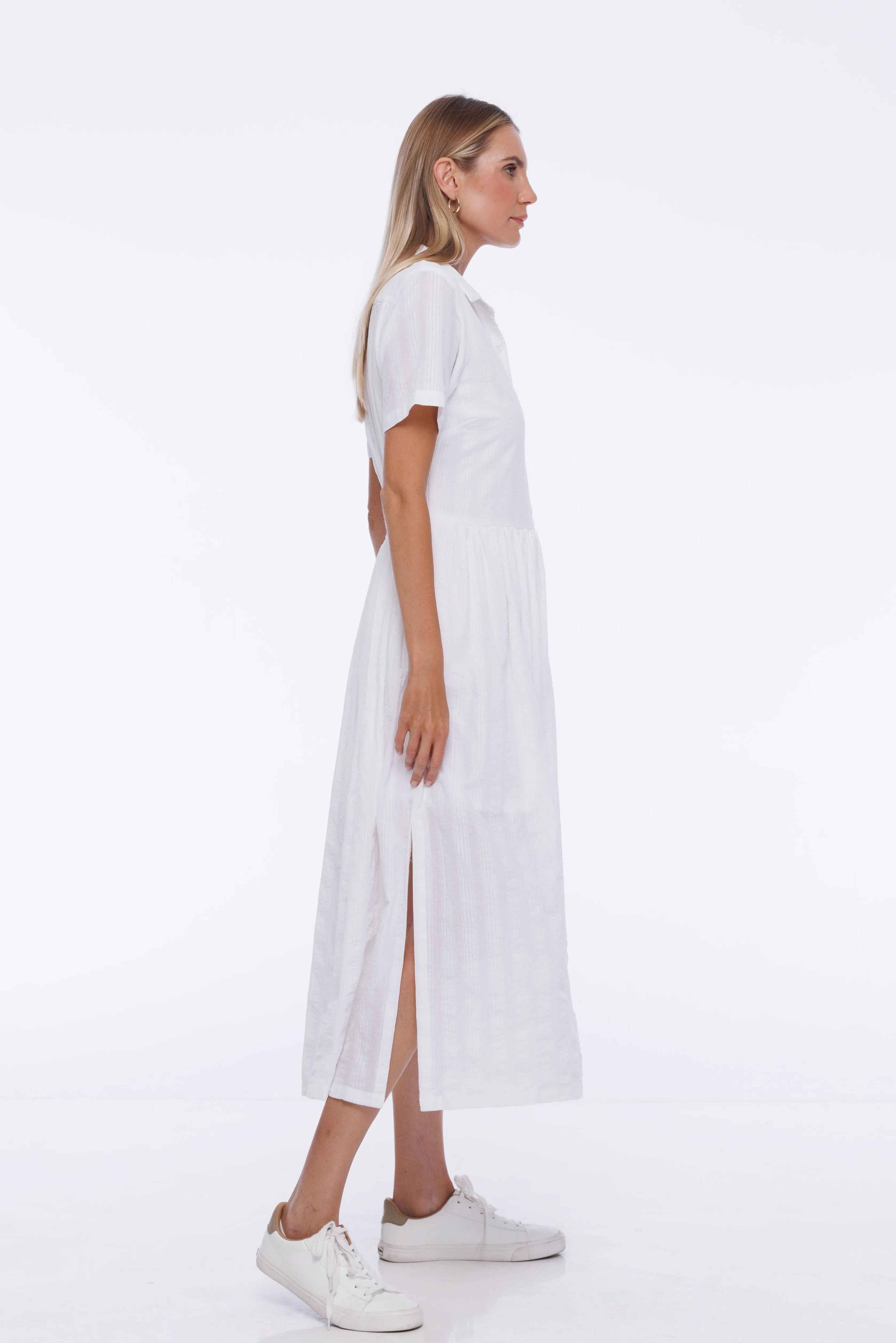 Adrienne Shirt Dress - White