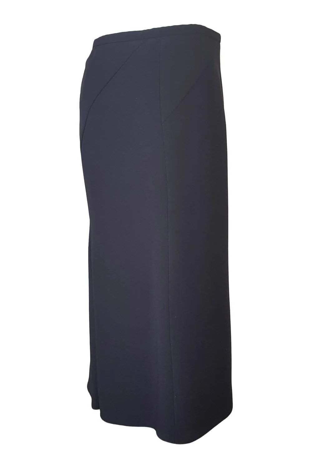 ARMANI Asymmetric Stitching Black Pencil Skirt (40)