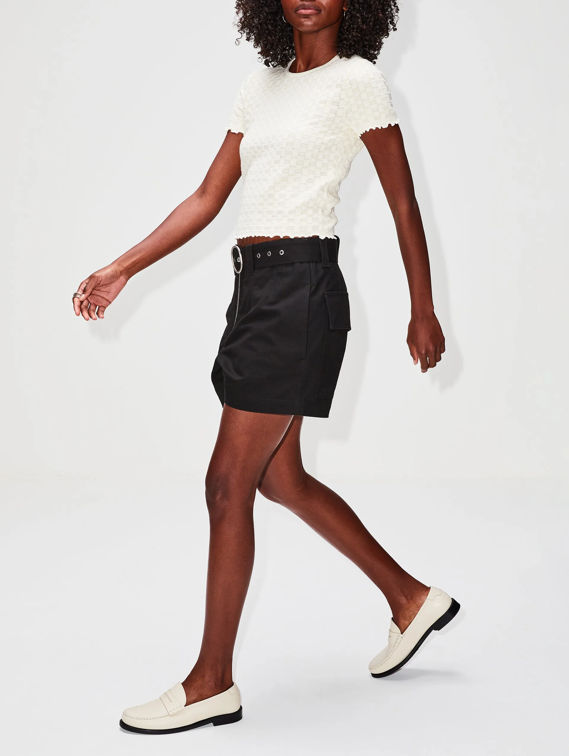 Belted Tailored Short