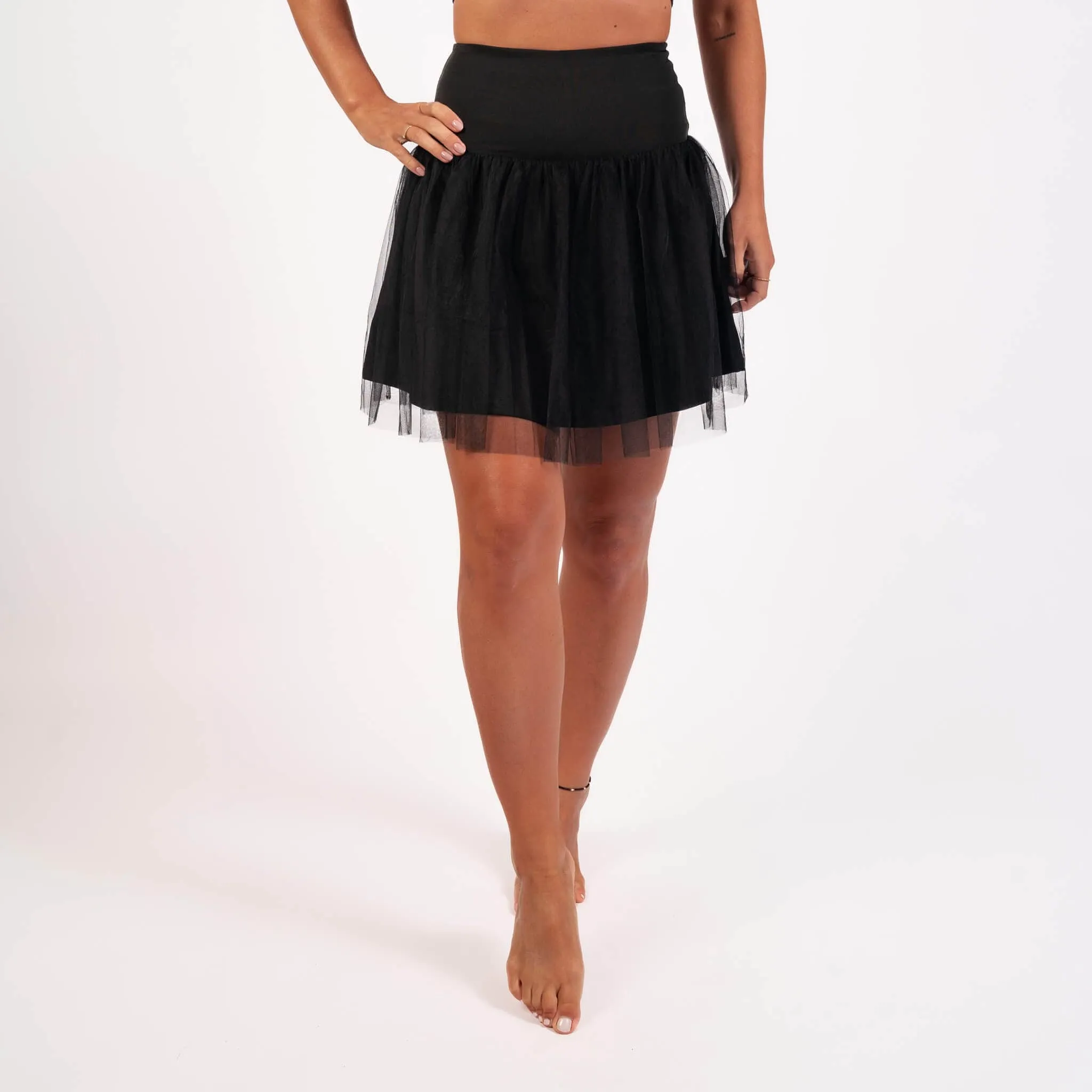 Black Short Tulle Skirt