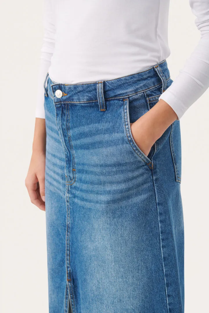 CALIA DENIM MIDI SKIRT - PART TWO