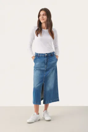 CALIA DENIM MIDI SKIRT - PART TWO