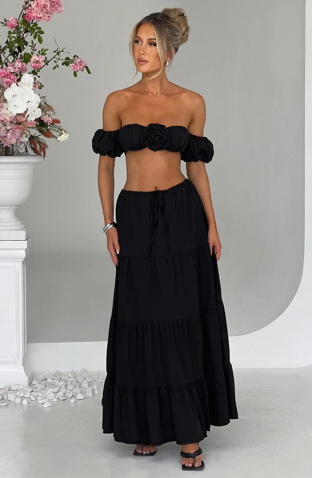 Carmen Maxi Skirt - Black