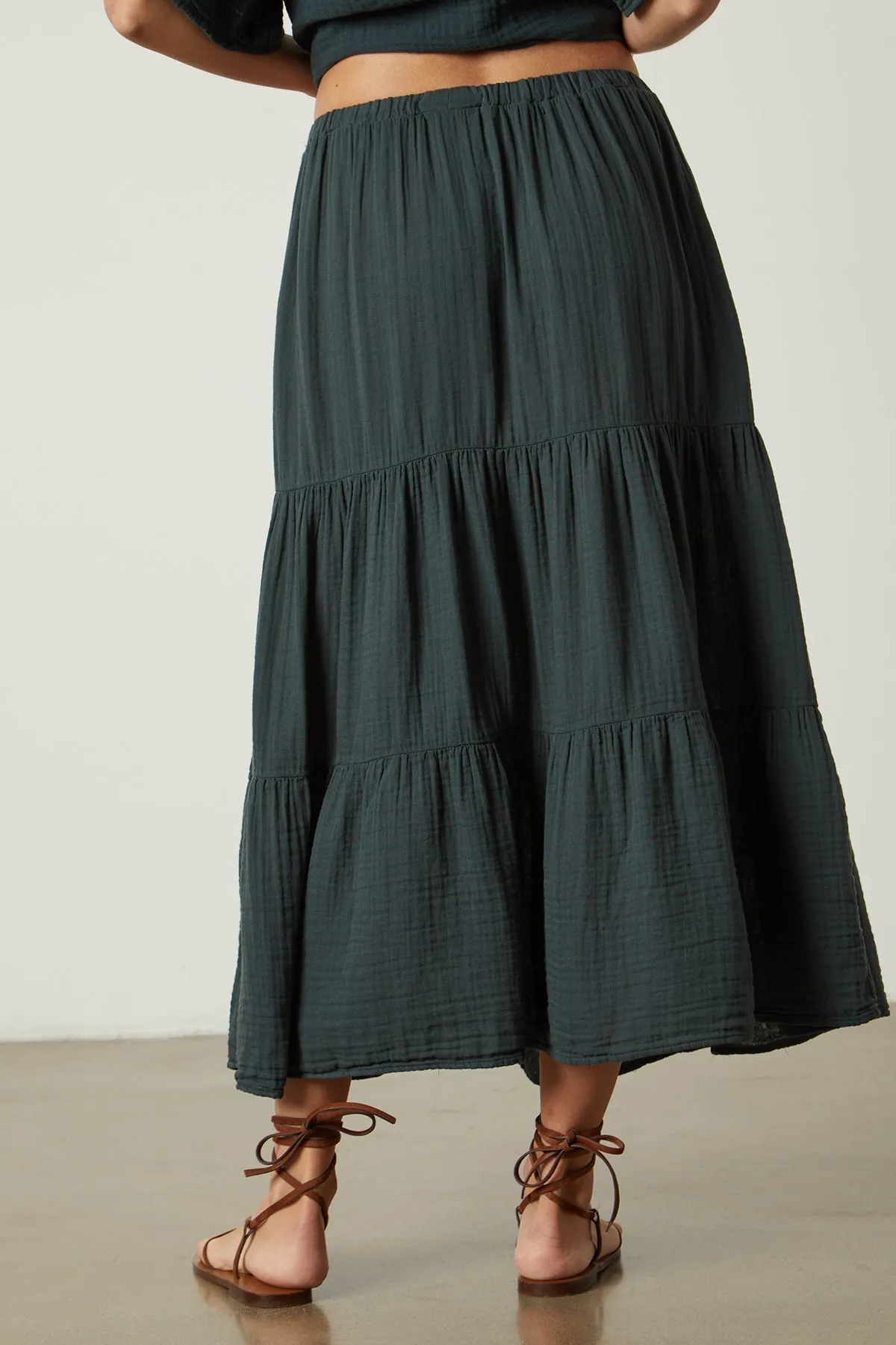 DANIELLE COTTON GAUZE TIERED SKIRT