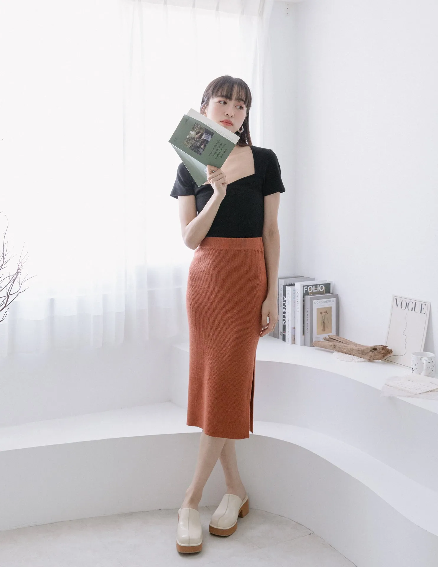 Eliza Skirt in Rust