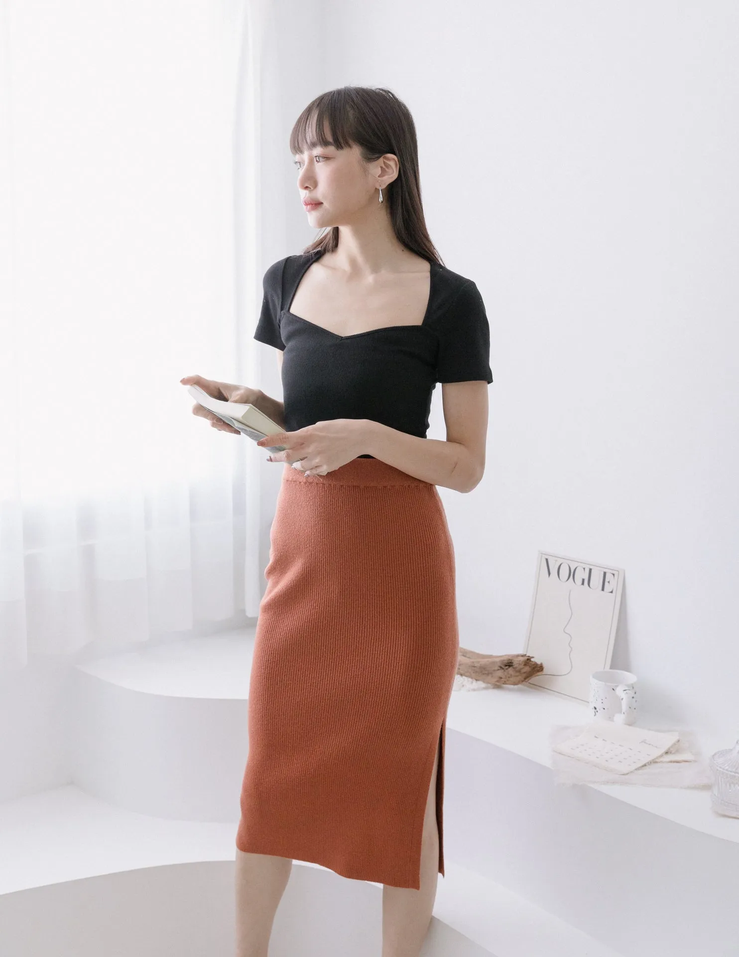 Eliza Skirt in Rust