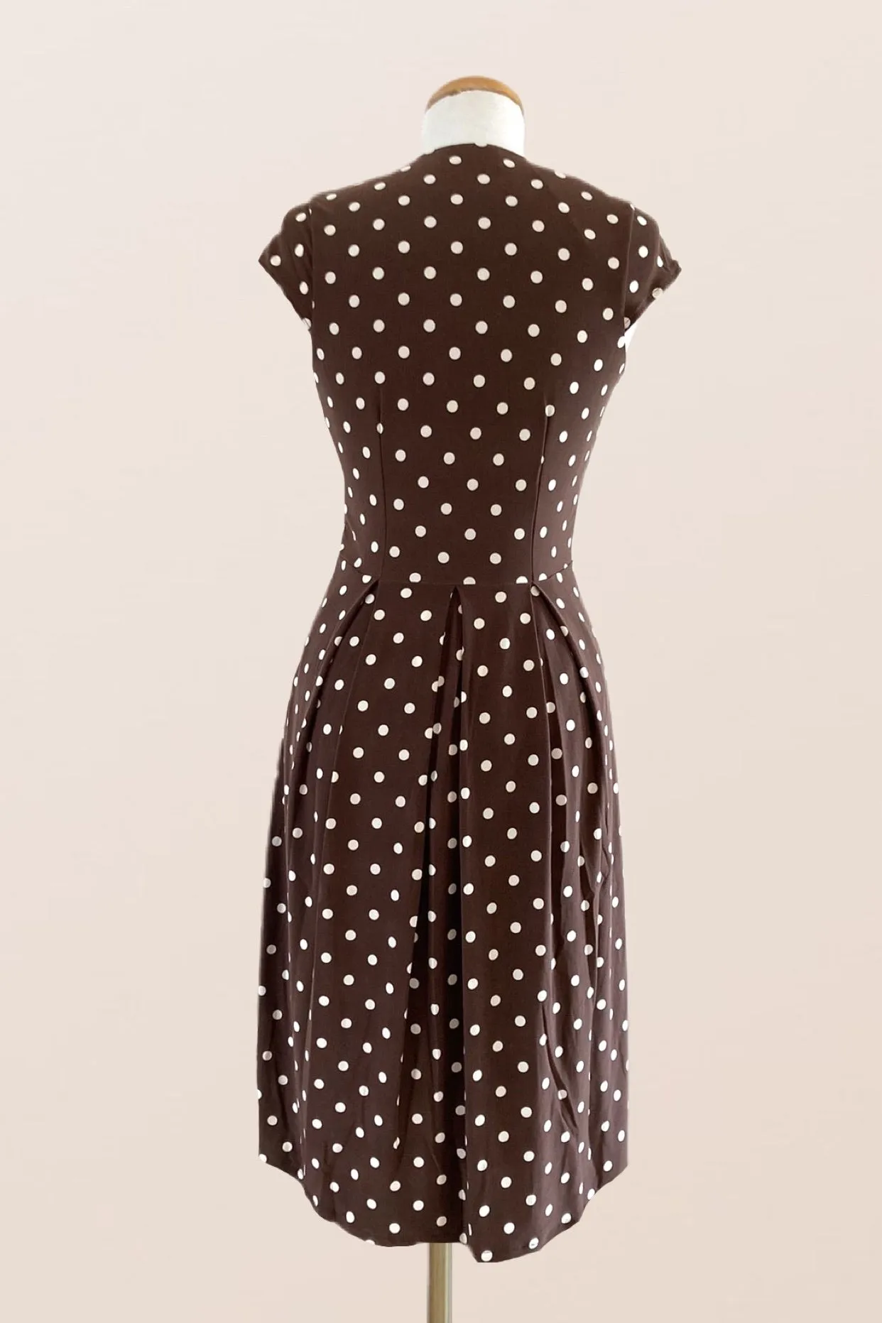 Elsbeth Brown Polka Dot Dress