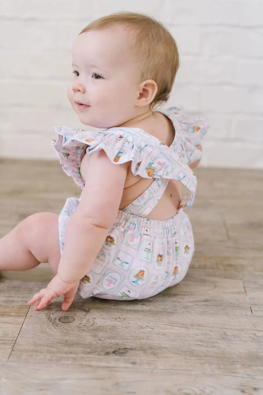 Emmy Romper in Let Them Eat Cake