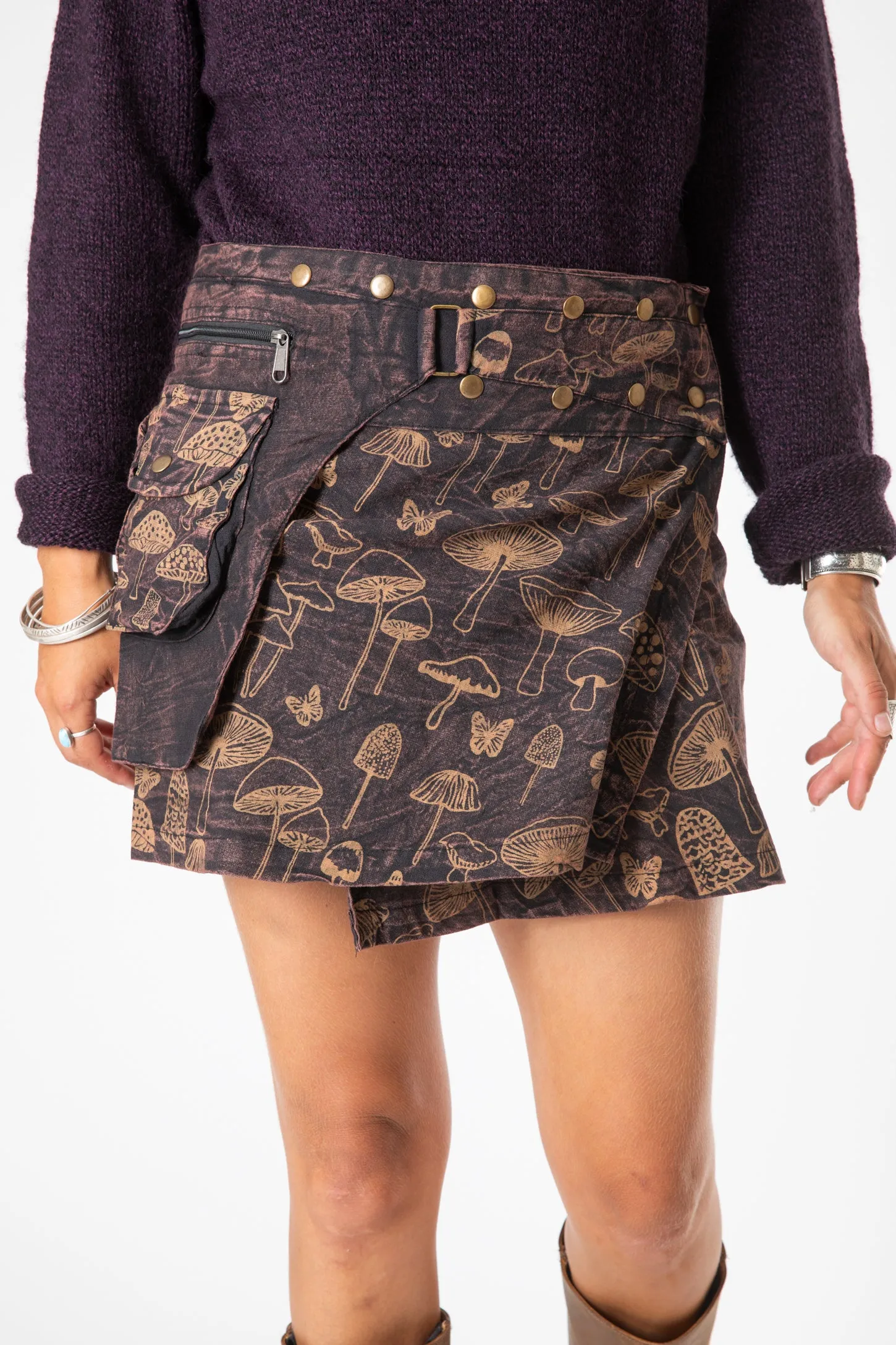 Festival Forager Kapasa Mushroom Skirt