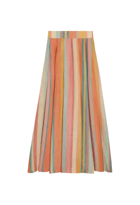 Flaminia Rainbow Stripes Skirt