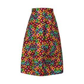 Geometric Midi Skirt