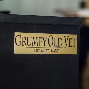 Grumpy Old Vet Sticker