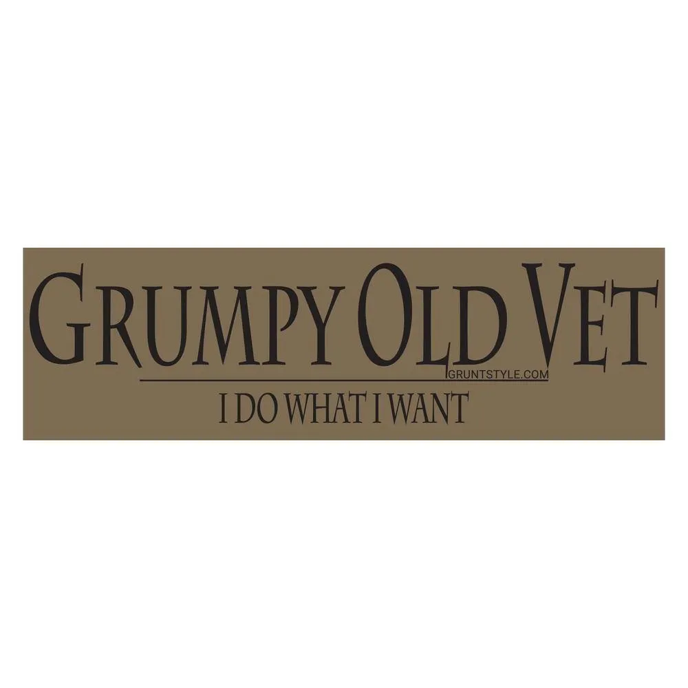 Grumpy Old Vet Sticker