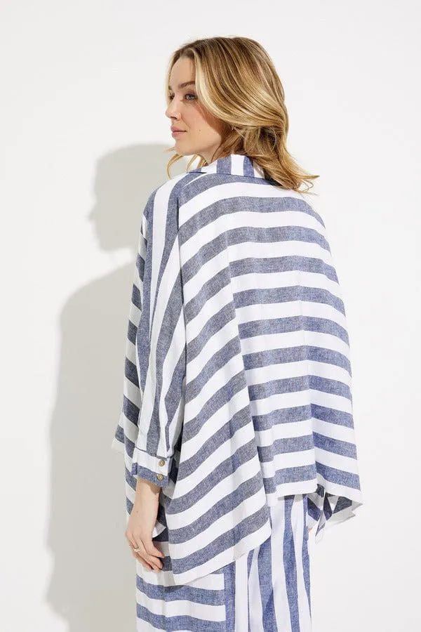 Joseph Ribkoff Striped Loose-fit Top  232143