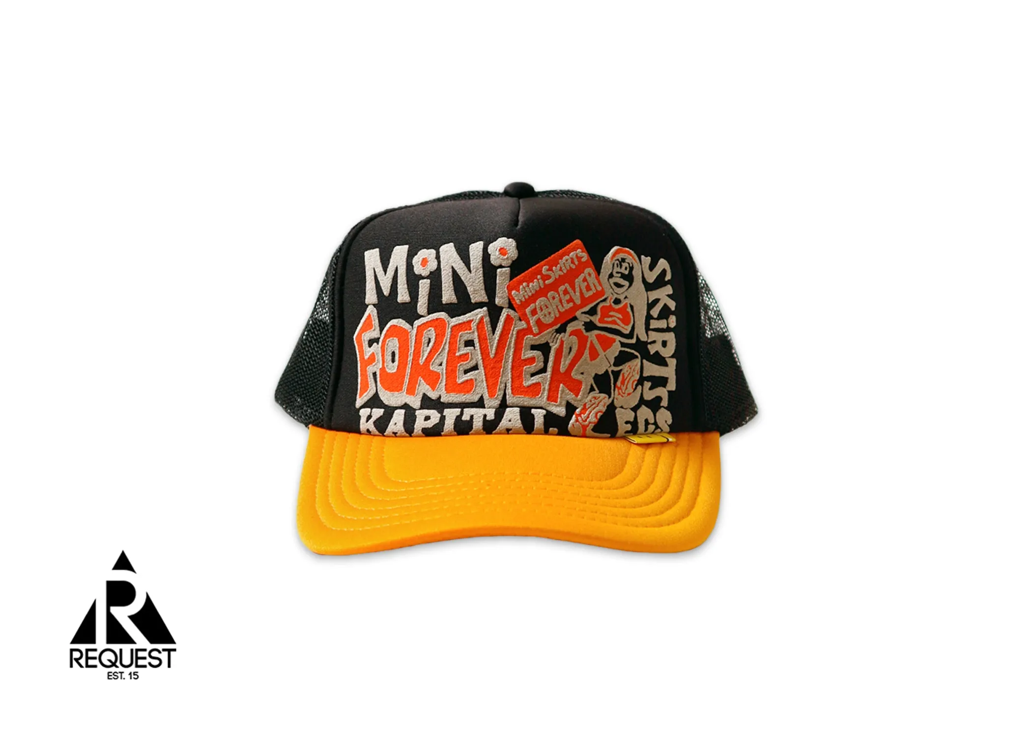 Kapital Kountry Mini Skirt Forever Trucker Black/Yellow