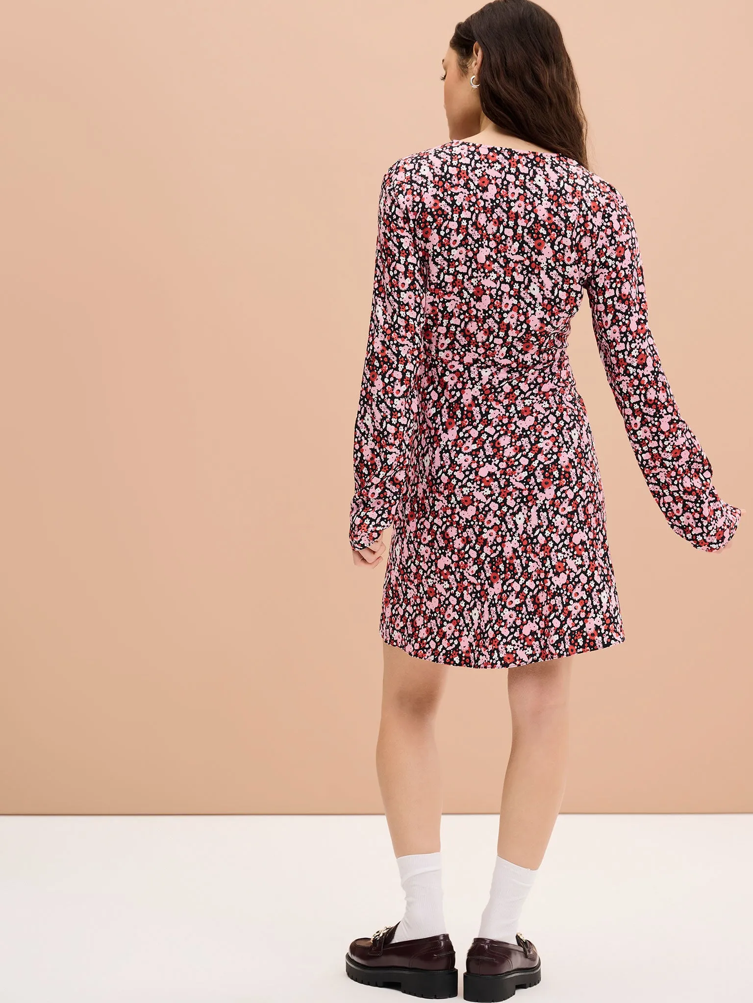 Layana Mini Dress in Ditsy Floral Print