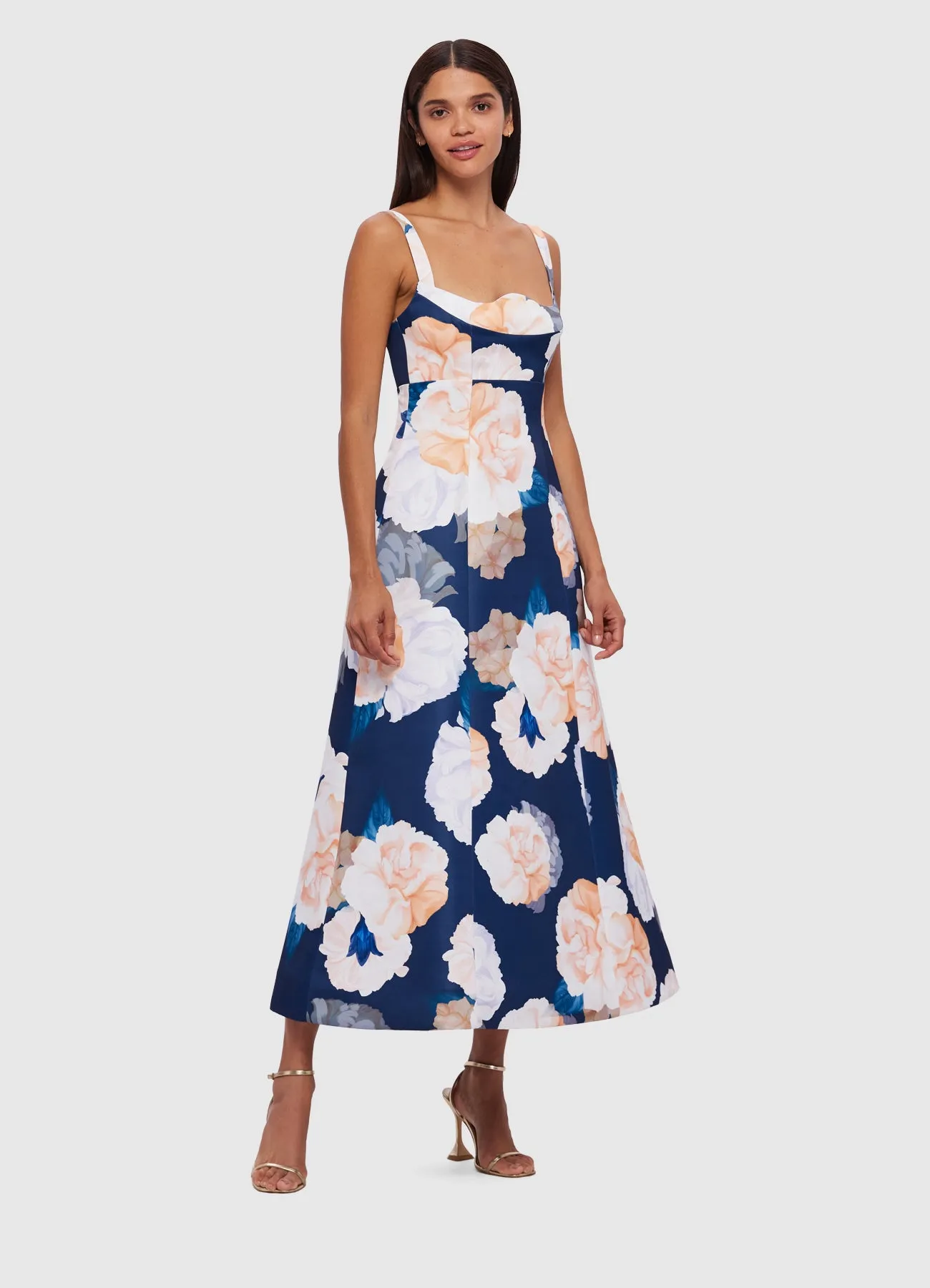 LEO LIN Odette Midi Dress - Rosebud Print