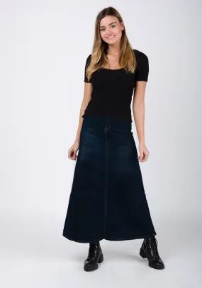 LYDIA Long Denim Skirt