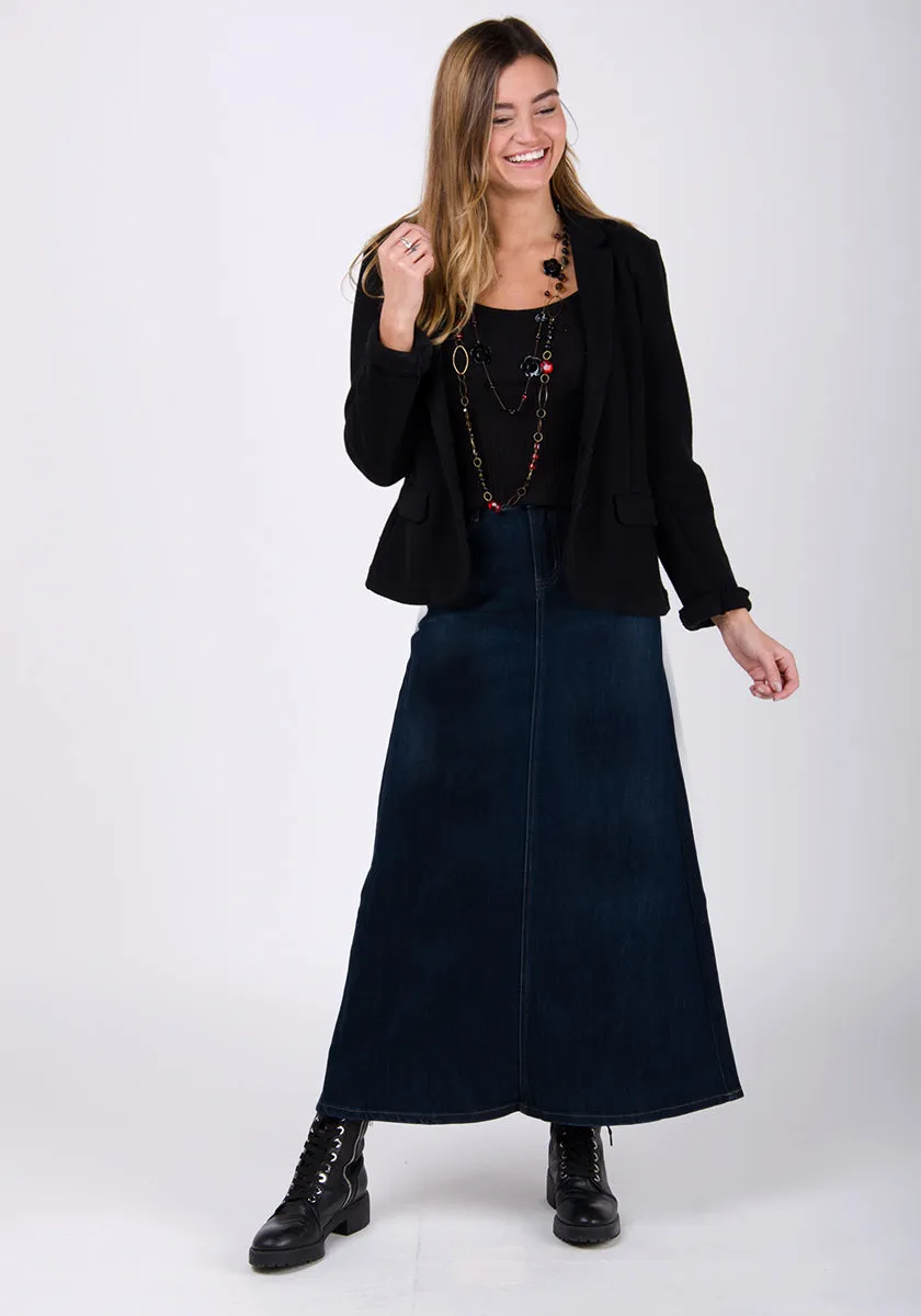 LYDIA Long Denim Skirt