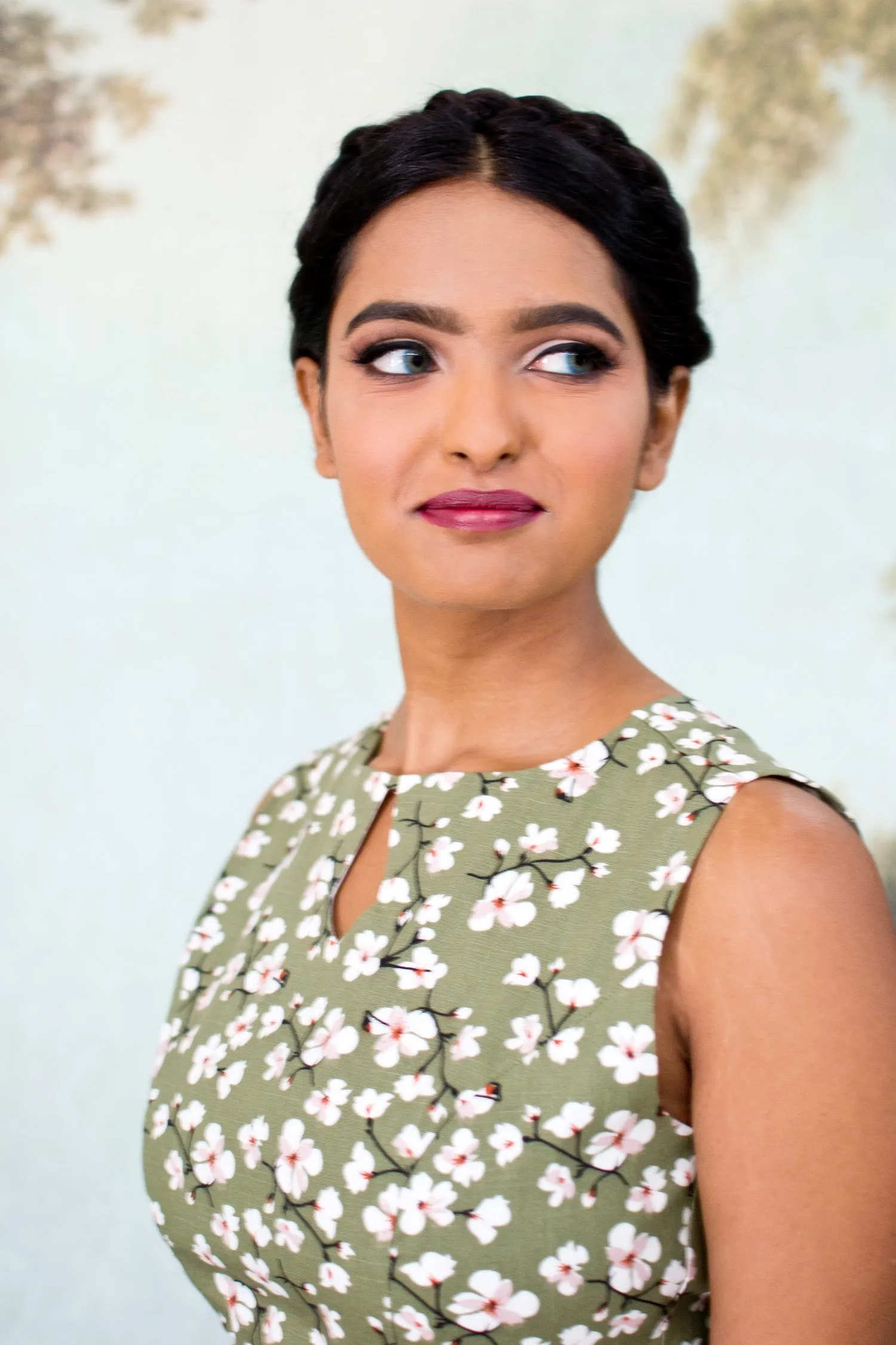 Meadow Green Floral Dress