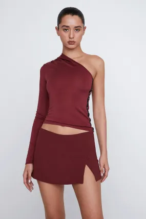 MICRO MINI SKIRT - RUSSET