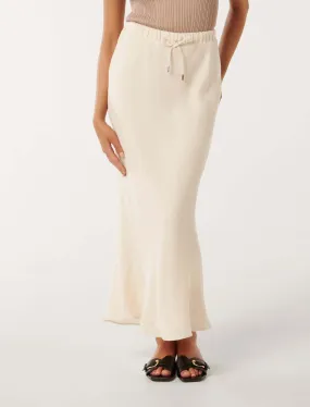 Millie Petite Linen Maxi Skirt