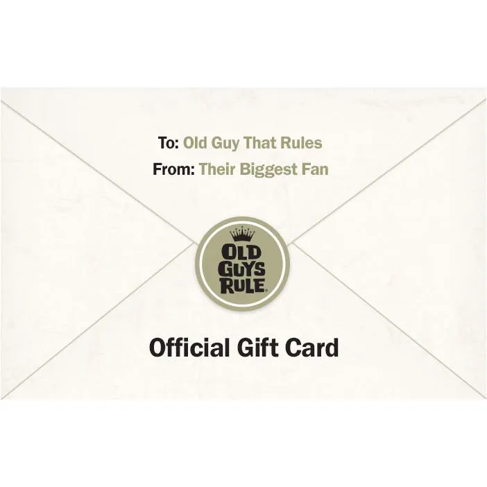 Old Guys Rule Gift Card