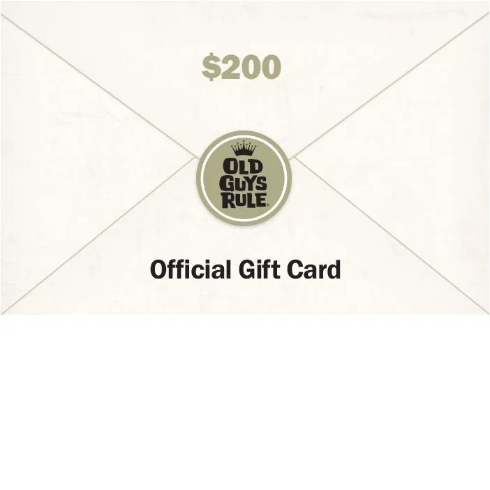 Old Guys Rule Gift Card