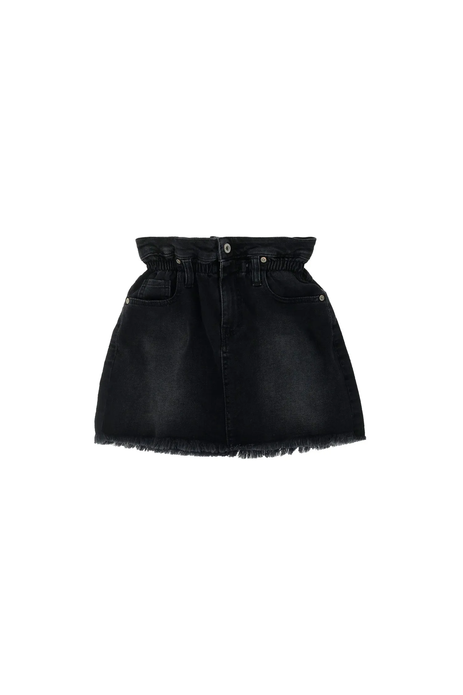 Please Raw cut denim skirt GB21F94G33 1906 denim black