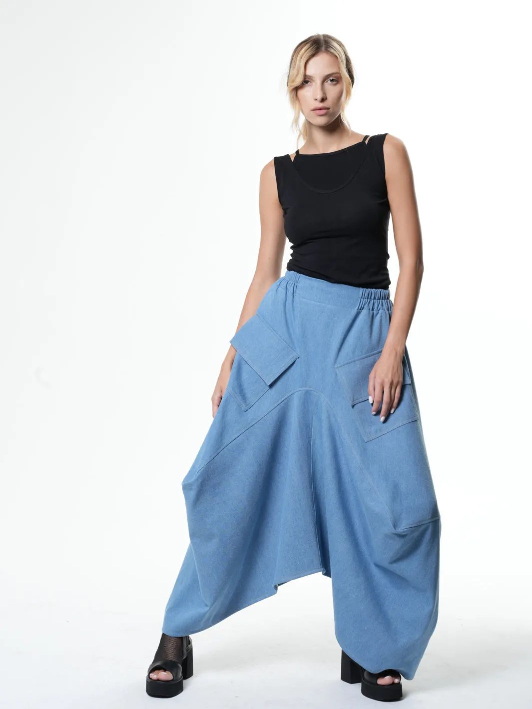 Plus Size Jean Skirt