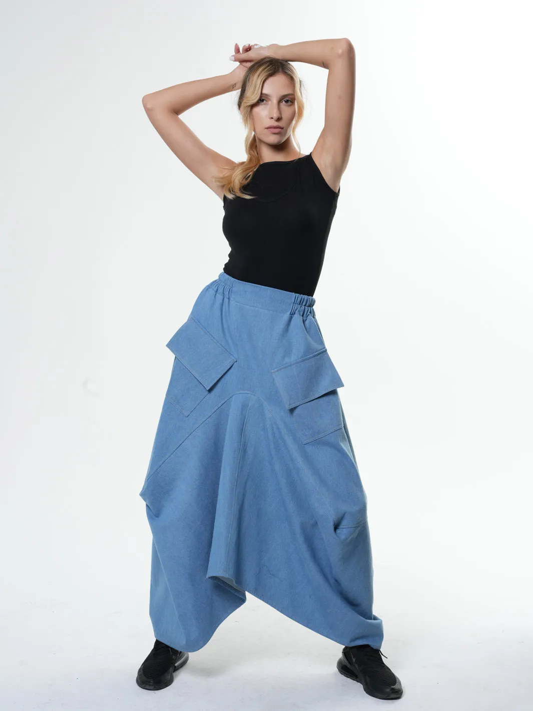 Plus Size Jean Skirt