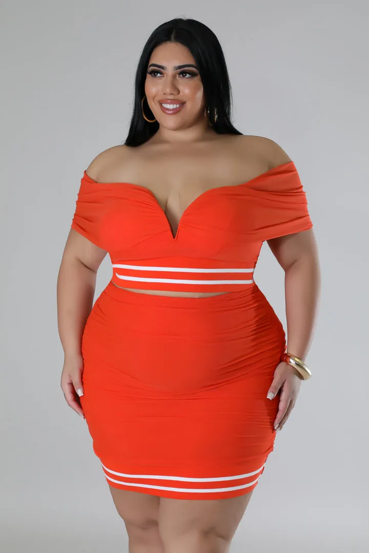 Plus Size Sweetheart Skirt Set