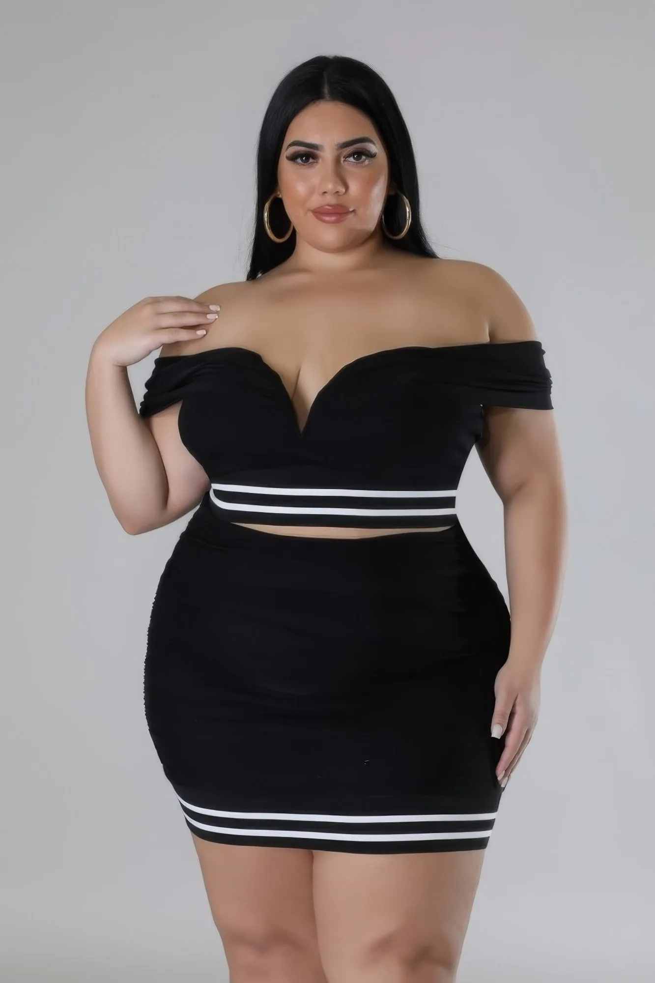 Plus Size Sweetheart Skirt Set