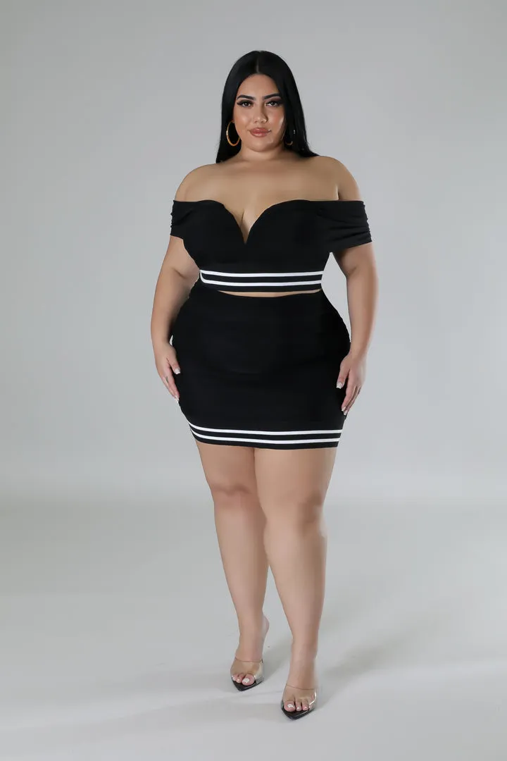 Plus Size Sweetheart Skirt Set