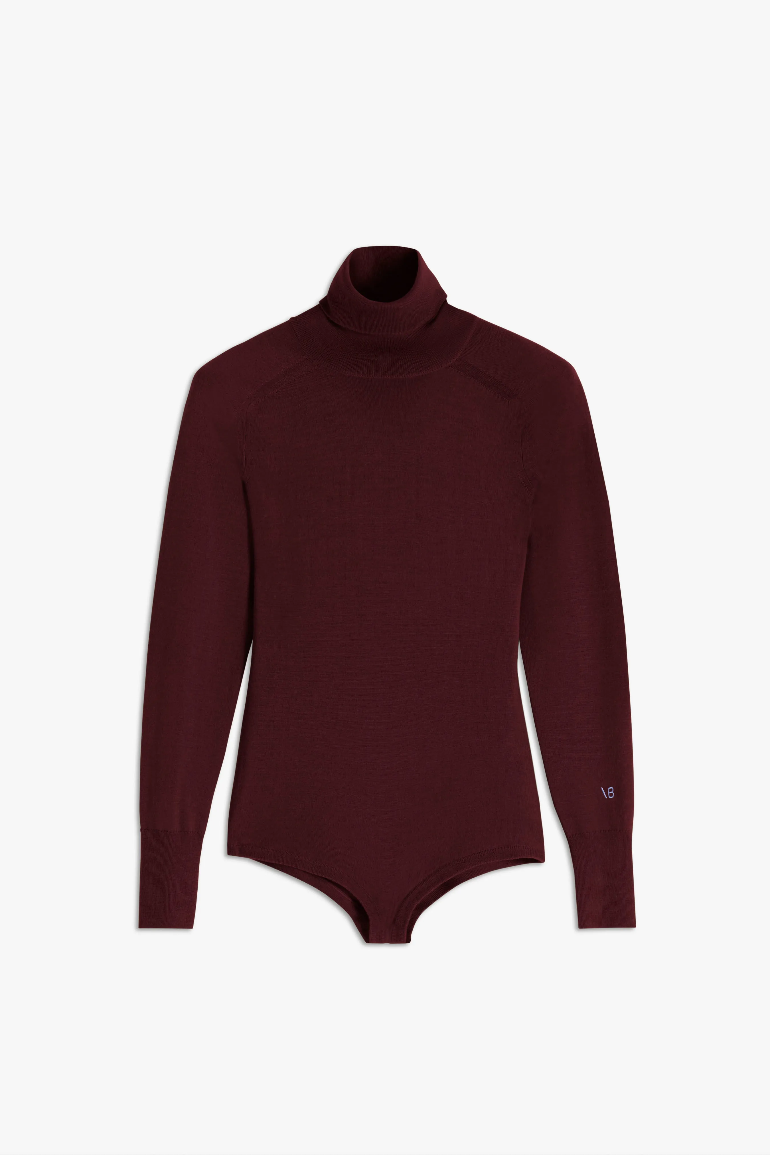 Poloneck Bodysuit In Bordeaux