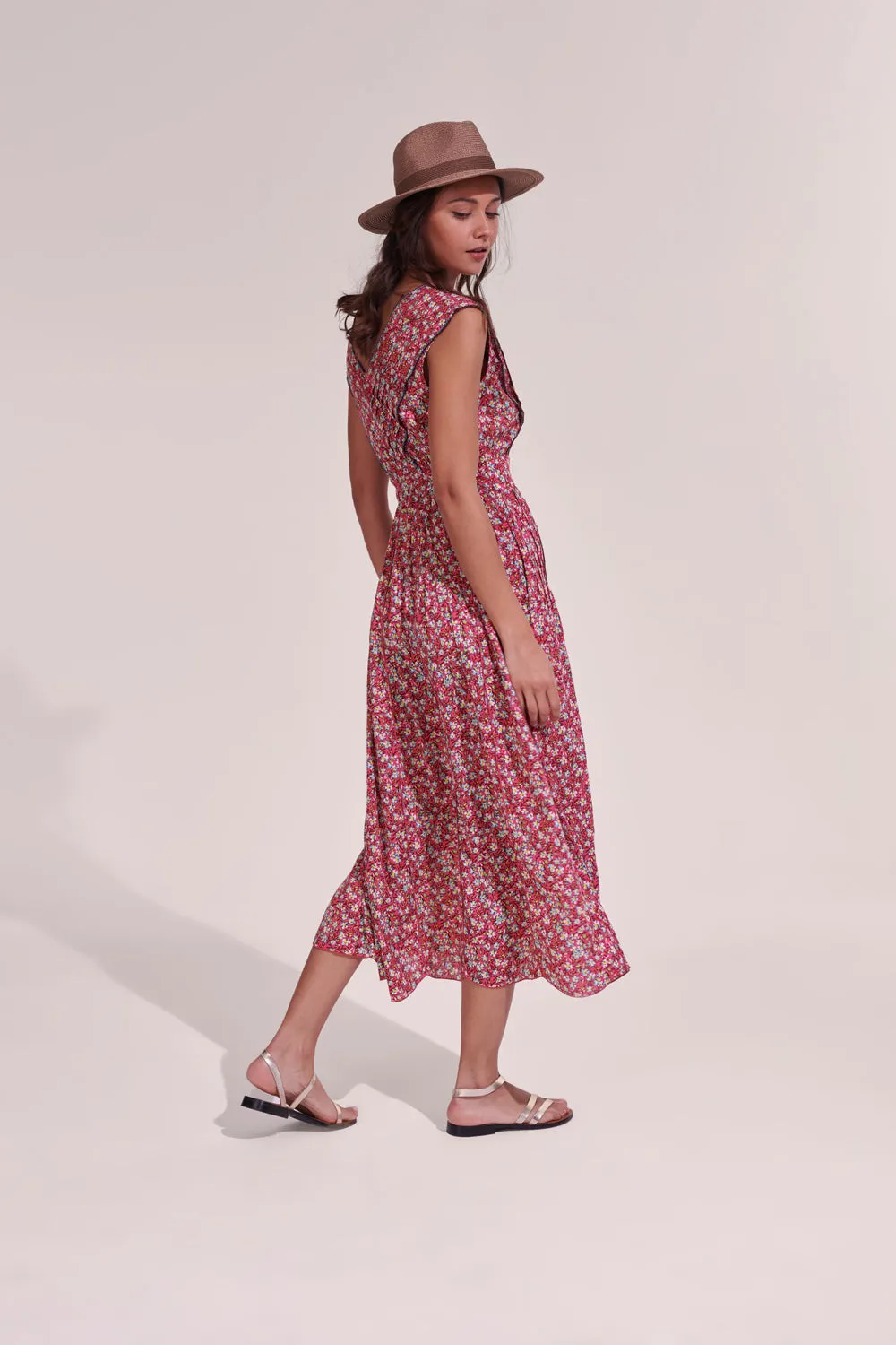 Poupette St. Barth - Long Dress Agnes - Pink Paquerette