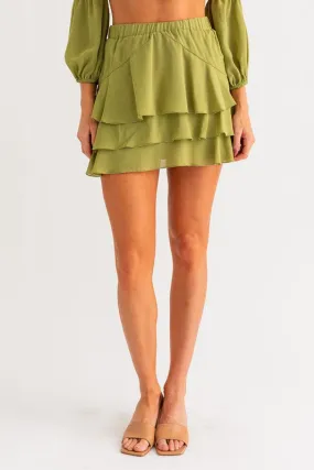 Ruffled Mini Skirt