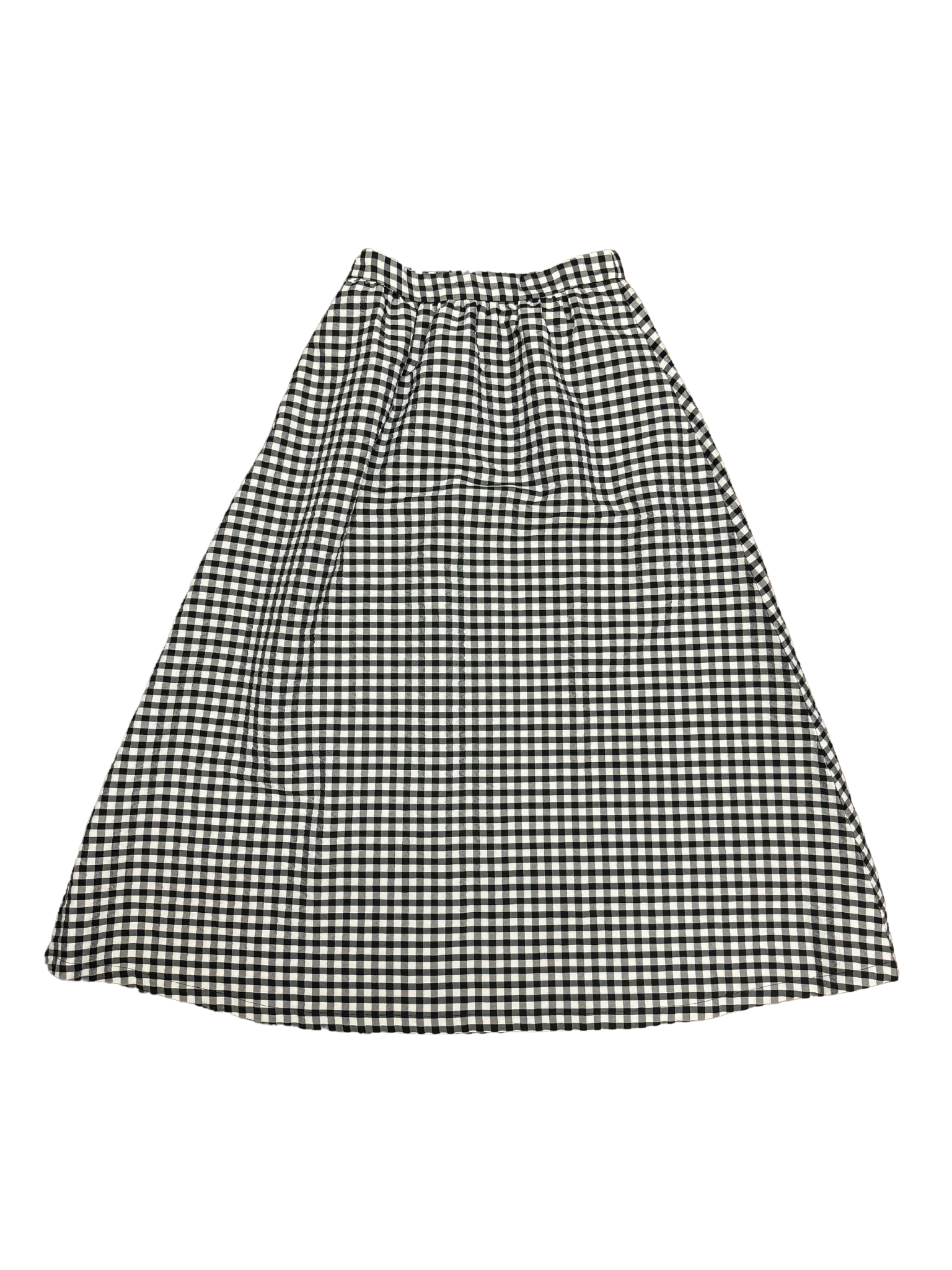 Size 6 - Elk Black and White Gingham Midi Skirt