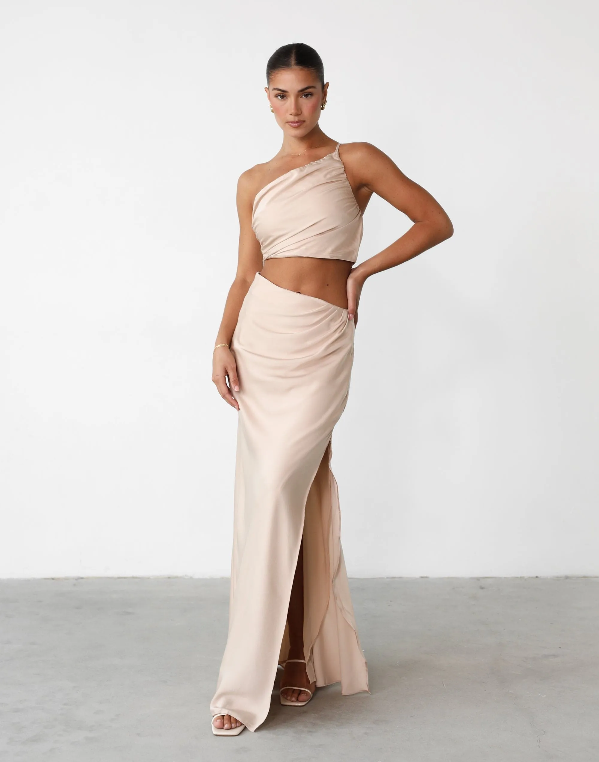 Starlet Maxi Skirt (Beige)