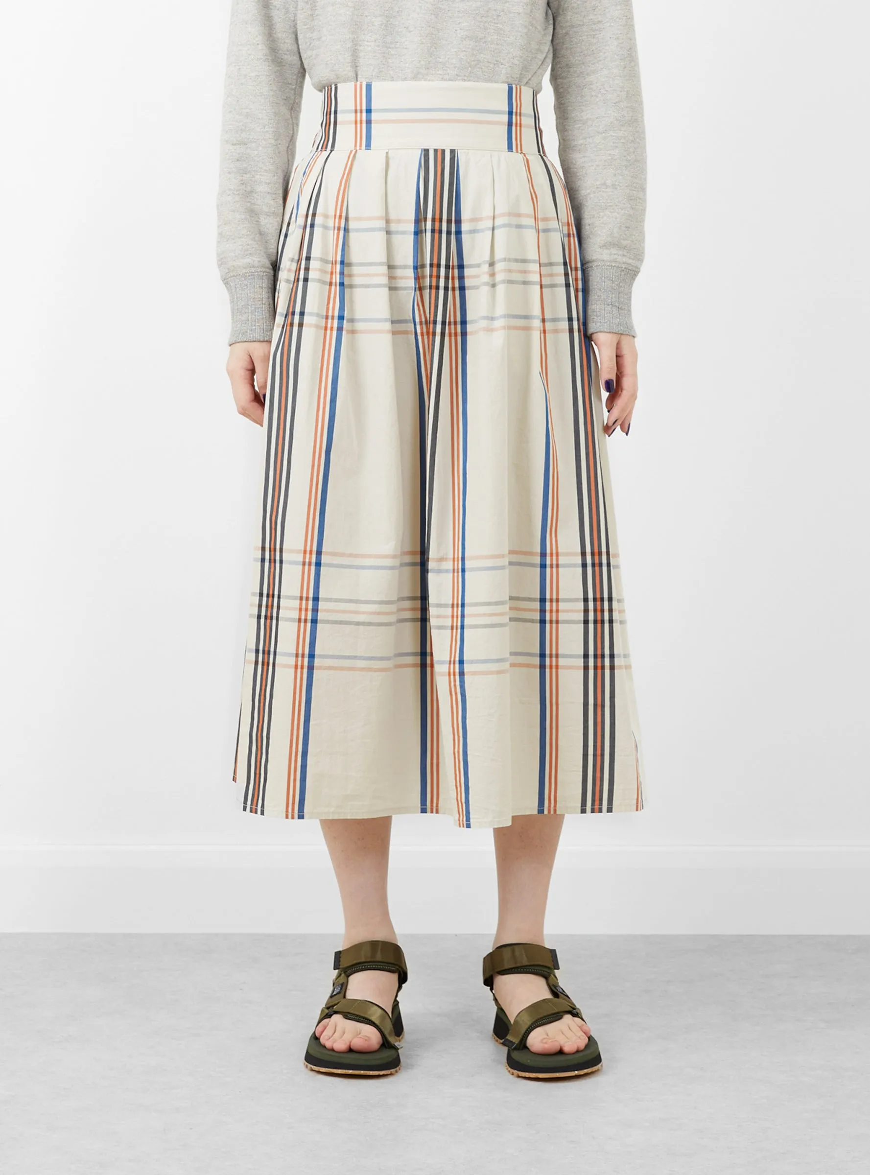 Tartan Skirt Off White