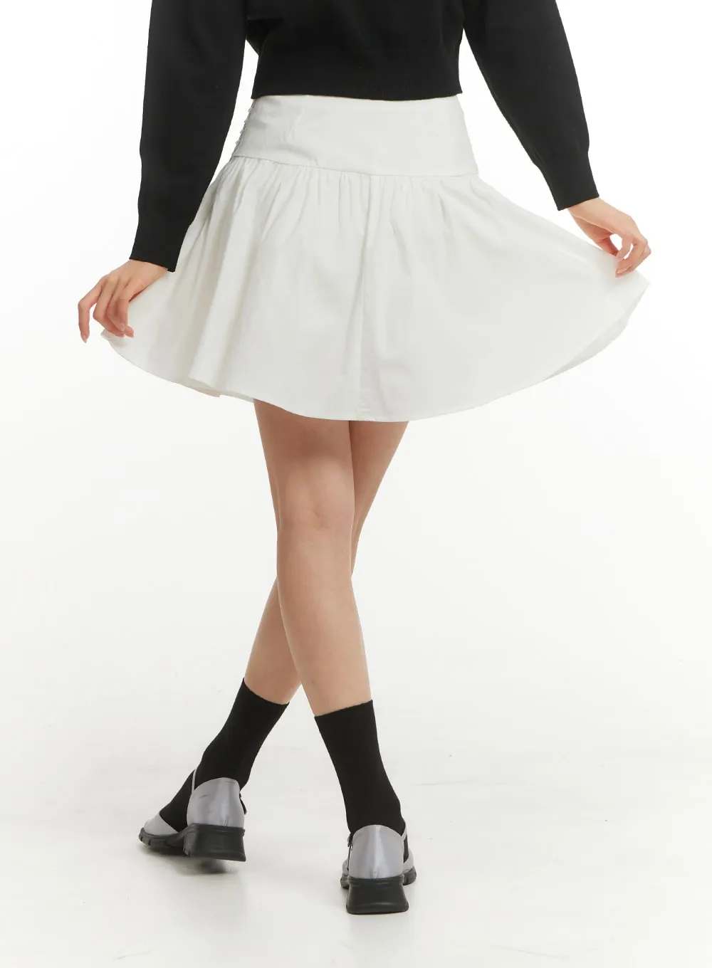 Tucked Flare Mini Skirt OM404