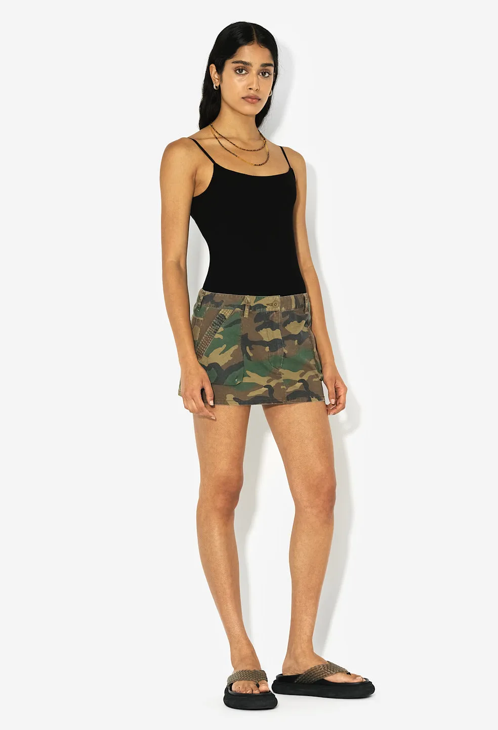 Utility Mini Skirt / Camo