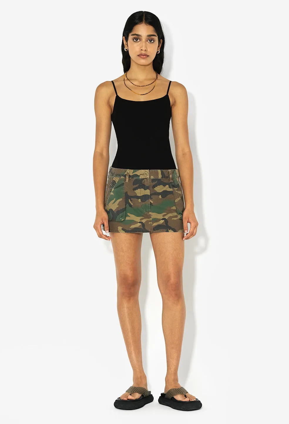 Utility Mini Skirt / Camo