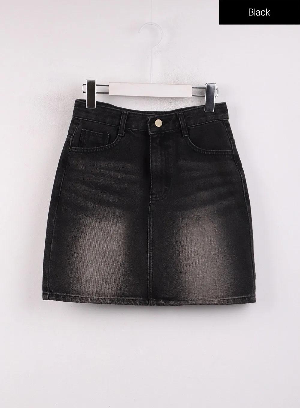 Washed Mini Denim Skirt OJ431