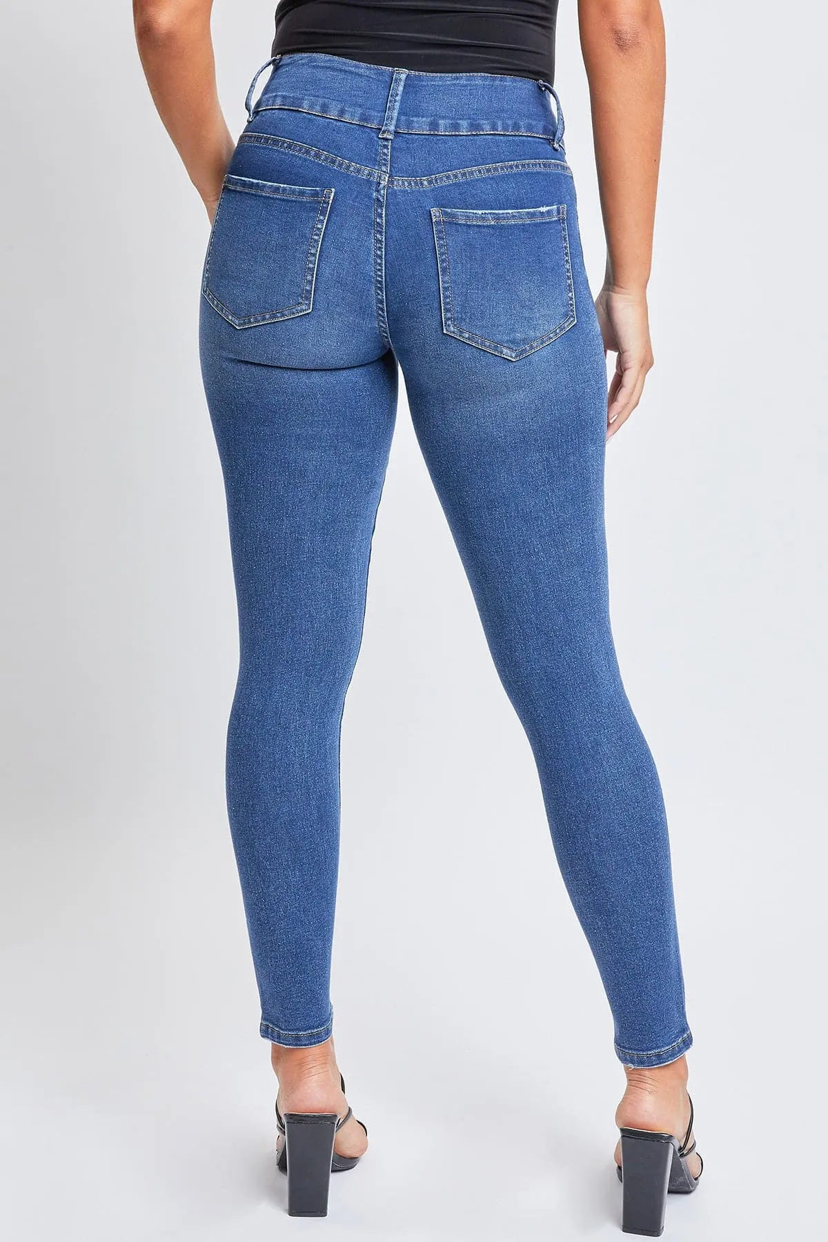 Women's Essential 3 Button Skinny Jeans