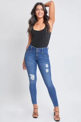 Women's Essential 3 Button Skinny Jeans